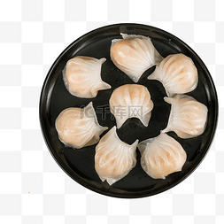水晶虾饺蒸饺