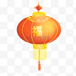 红色中国风福字图片_新年灯笼