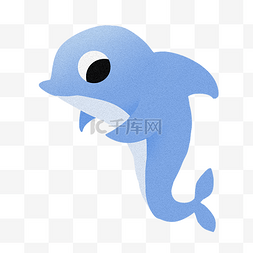 跳跃的海豚图片_可爱的海豚生物插图