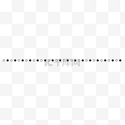 黑色分割线条图片_简约圆形分割线公众号排版