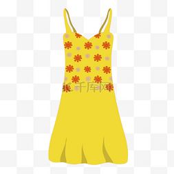 夏季衣物图片_夏季衣物黄色裙子