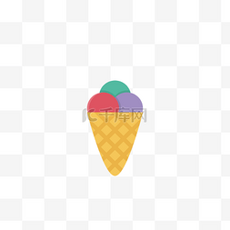 美味的冰淇淋美食图片_卡通的冰淇淋免抠图