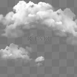 创意云朵装饰图片_天空白色云朵下载