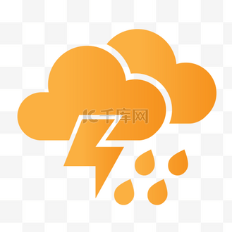 雷阵雨图标