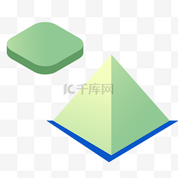 立体的商务三角形状