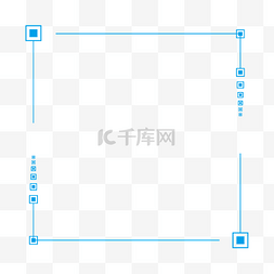蓝色科技企业图片_科技蓝色简洁线边框