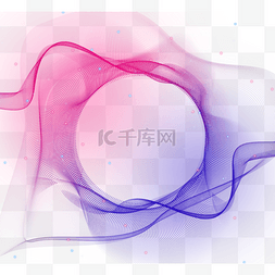 梯度效应图片_蓝紫色渐变粒子光圈效果