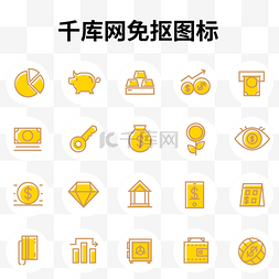 钱包金币图片_金融行业图标