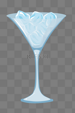 一杯透明冰块