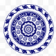 圆形青花瓷盘子