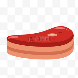 肉制品加工图片_卡通红色的鲜肉