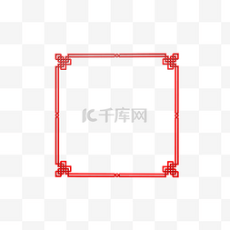 C4D春节红色中国风边框