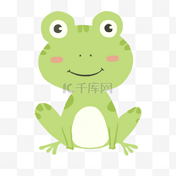 青蛙笑蝌蚪图片_动物青蛙绿色