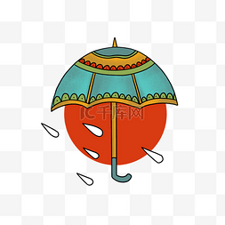 手稿图案图片_纹身手稿雨伞和雨