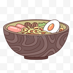 面食插画图片_中餐中式面条插画