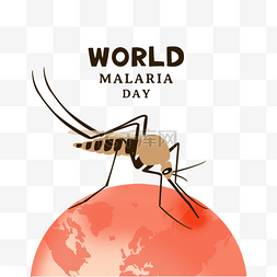 蚊虫手绘world malaria day