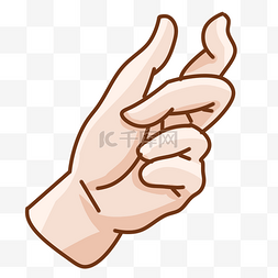 伸出食指的手图片_伸出的手势的插画