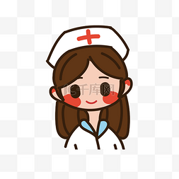 卡通护士人物插画