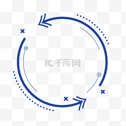 科技科技箭头图标图片_矢量节约科技刷新箭头