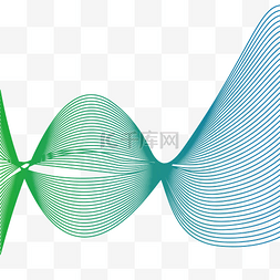 科技抽象线条纹理图片_波浪线条渐变炫彩