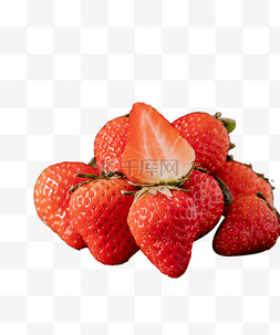 食材摆拍图片_草莓水果食品
