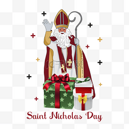 saint nicholas day挥手礼物节日