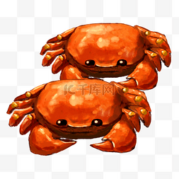 煮熟的螃蟹