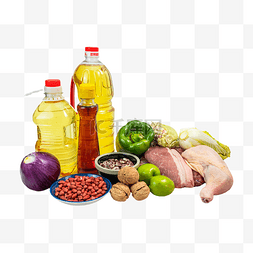 绿色新鲜营养健康图片_蔬菜洋葱猪肉粮油