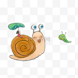 蜗牛赛跑图片_蜗牛毛毛虫