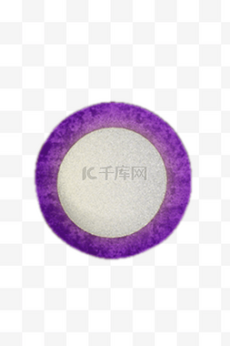 白色的小装饰图片_圆形紫色边白色心的小装饰png素材