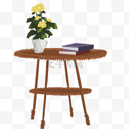 装饰的花盆图片_放在桌子上的花盆