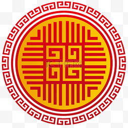 中国风圆形图案