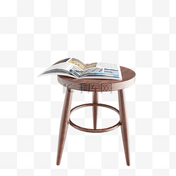 复古桌子桌子图片_木质简约立体床头桌
