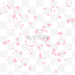 粉色花瓣元素装饰图片_粉色小花瓣装饰