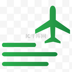 旅游交通航班功能图标