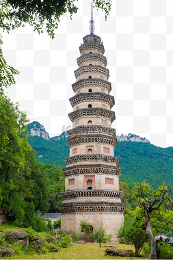 古中式图片_灵岩寺辟支塔