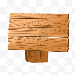 拼凑的木质公告板插画