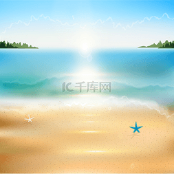 海边沙滩阳光图片_海边沙滩风景