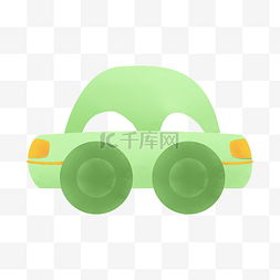 卡通绿色玩具卡车