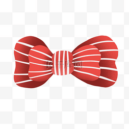 红白条纹蝴蝶结装饰