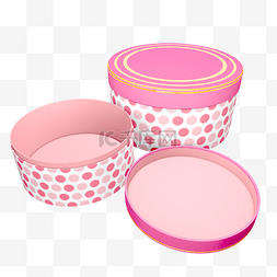 粉色圆形礼物盒