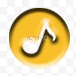 音符设计元素图片_圆形的音乐图标设计