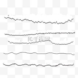 边缘撕裂图片_白色的长条碎纸