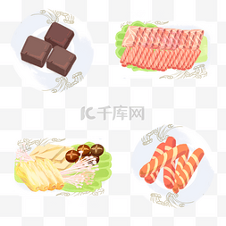 豆皮卷图片_火锅食材psd