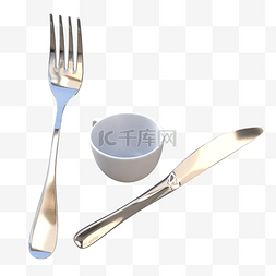 西餐刀叉餐具图片_精致西餐刀叉用具