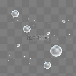星光漂浮元素图片_星光水汽泡漂浮