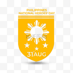 菲律宾钱图片_菲律宾全国英雄节徽标