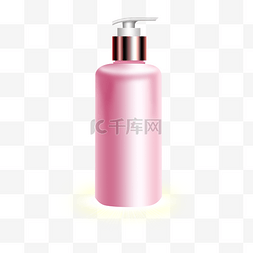 水雾png图片_粉色的化妆瓶