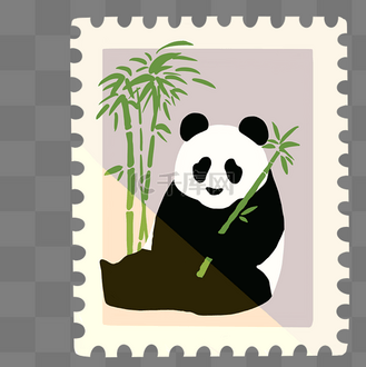 大熊猫邮票票戳