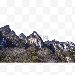 森林风景自然图片_陡峭风景秀丽的山峰